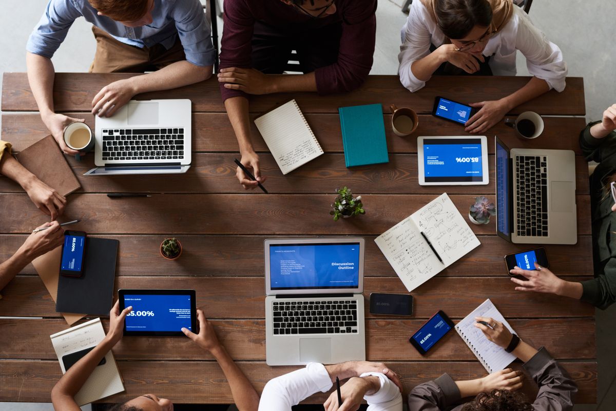 Ultra Digital Finance advisors meeting with clients